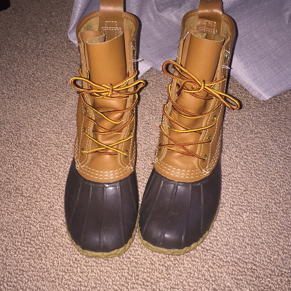 L.L. Bean Two-Tone Brown and Dark Brown Duck Boots